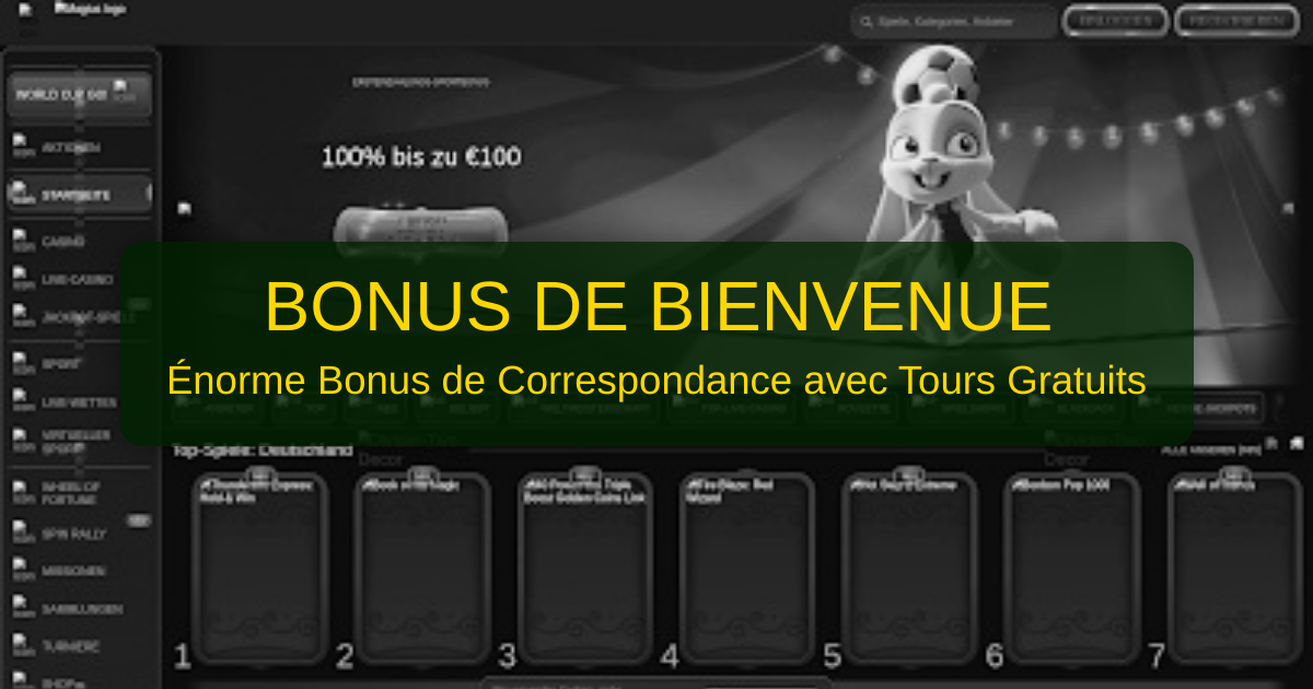 Magius Casino welcome bonus
