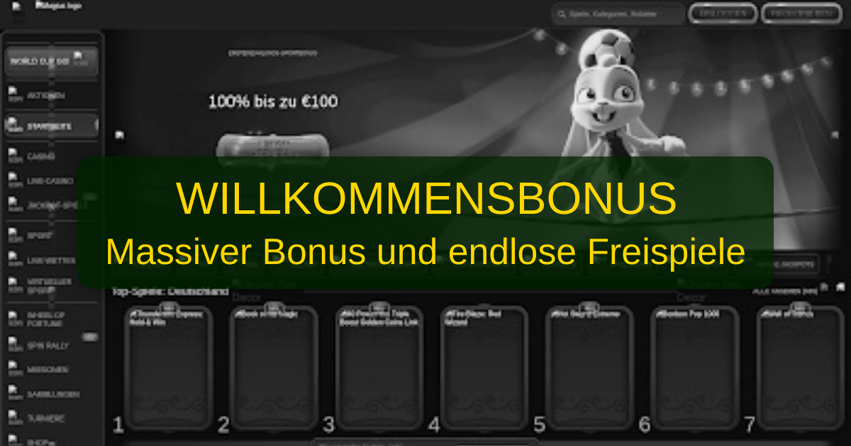 Magius Casino welcome bonus